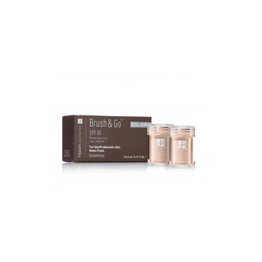 NOON BRUSH & GO MINERAL SUN PROTECTION POWDER SPF 50 - papildymas, 3×5 ml