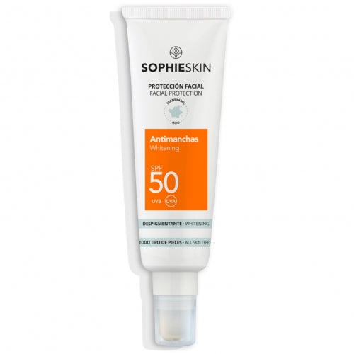 SOPHIESKIN PIGMENTINES DĖMES MAŽINANTIS APSAUGINIS VEIDO KREMAS SPF50, 50 ML
